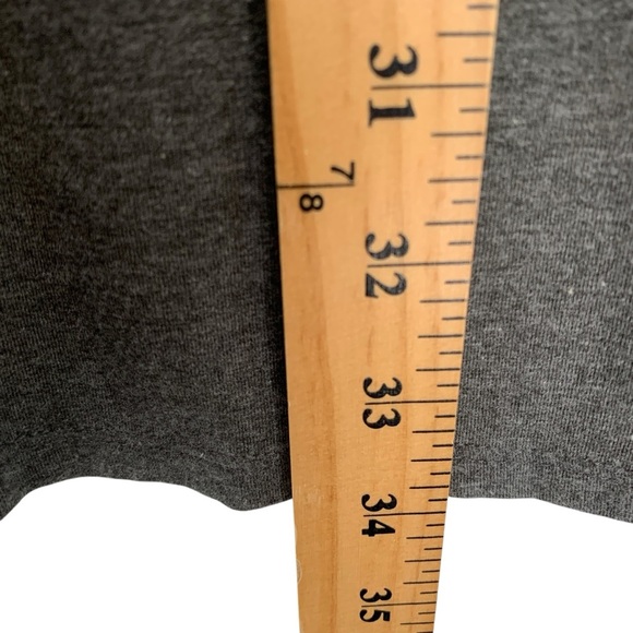 Blondie Apparel T-Shirt Dress Womens XL Grey Bamboo Cotton V-Neck Short Sleeve - Picture 6 of 8